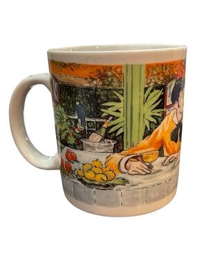 Chaleur Coffee Mug Master Romantics Artwork MANET Chez Le Pere Lathuille Burrows
